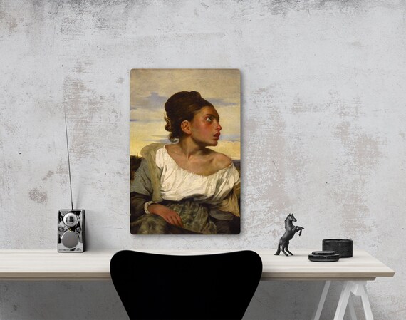 Orphan Girl at the Cemetery Eugène Delacroix Metal Poster | Etsy