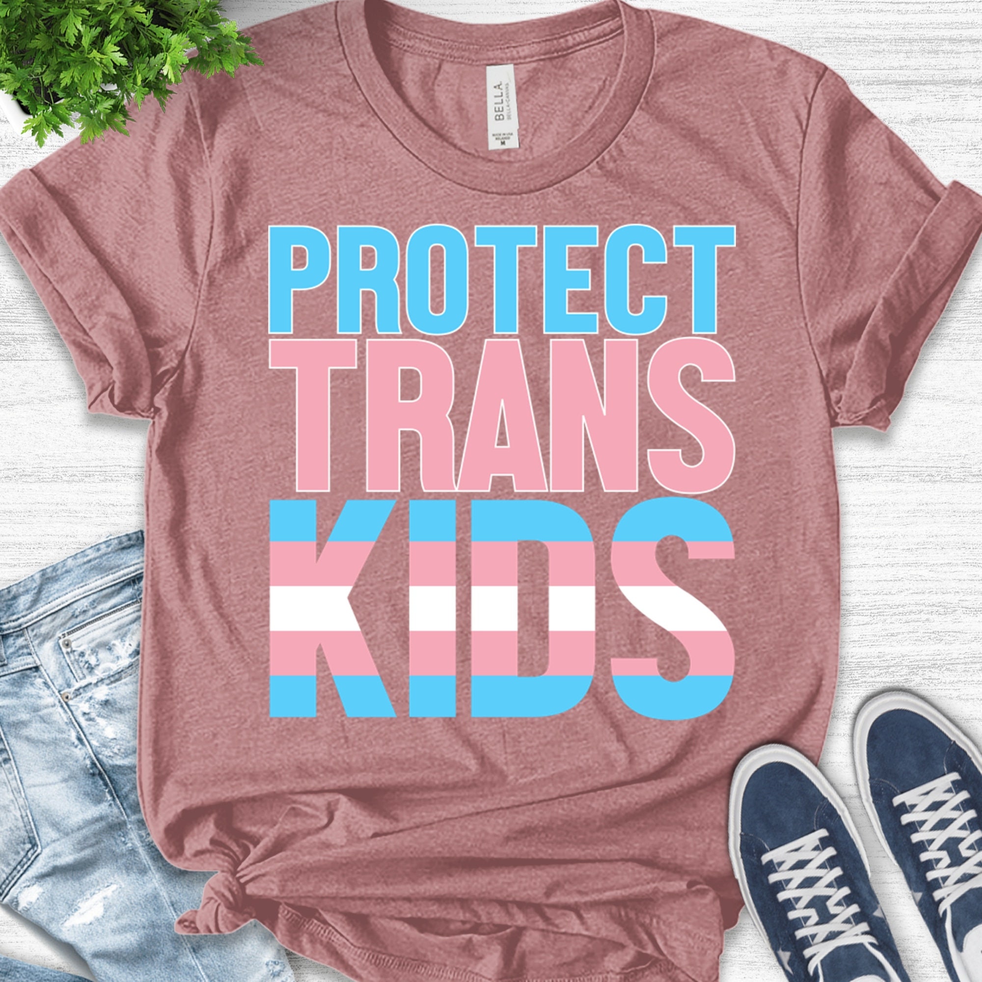 Protect Trans Kids Distressed Retro Fade LGBTQ Pride | Etsy