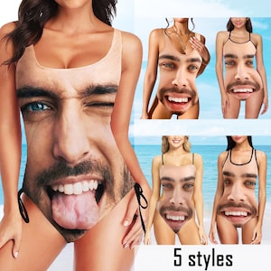 Personalized Face Swimsuit: Custom Photo One-Piece Bathing Suit