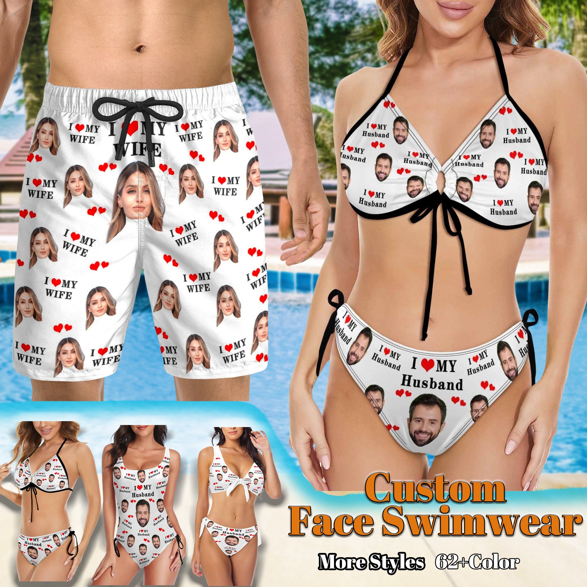 I Love My Girlfriend Swim Trunks - Australia