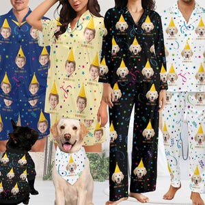 Custom Face Pajamas: Personalized Birthday Family Matching Set