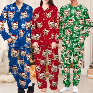Custom Face Christmas Pajamas: Personalized Family Matching PJs