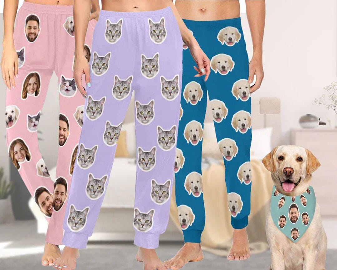 Custom Pajamas Pants, Custom Pajamas Christmas, Personalized Pajamas ...