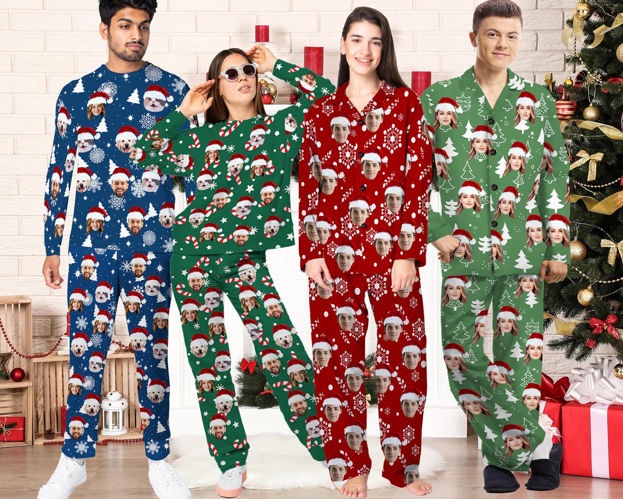 5x Christmas Pajamas Etsy