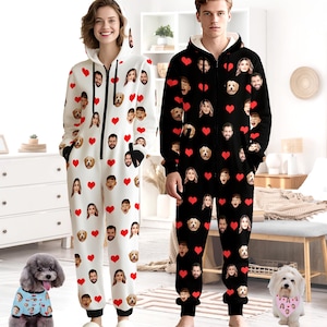 Personalized Family Christmas Pajamas: Custom Face Photo Matching Set