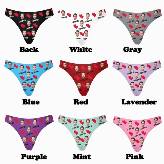 Personalized Photo Thong,custom Thong With Face,custom Underwear
