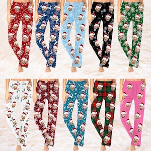 Custom Photo Christmas Is Coming To Town - Dog & Cat Personalized Custom Face Photo Pajama Pants - New Arrival, Christmas Gift For Pet Owners, Pet Lovers