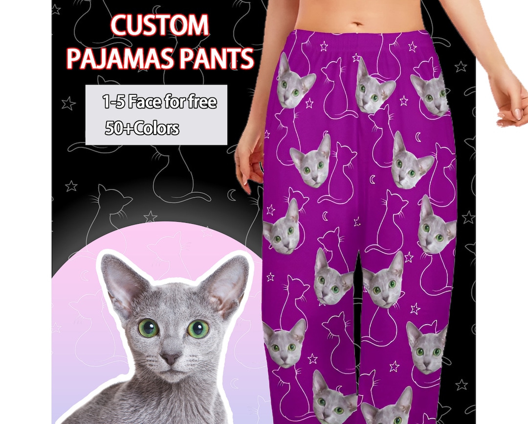 Custom Pajama Pants, Custom Pajamas With Picture, Face Pajamas for