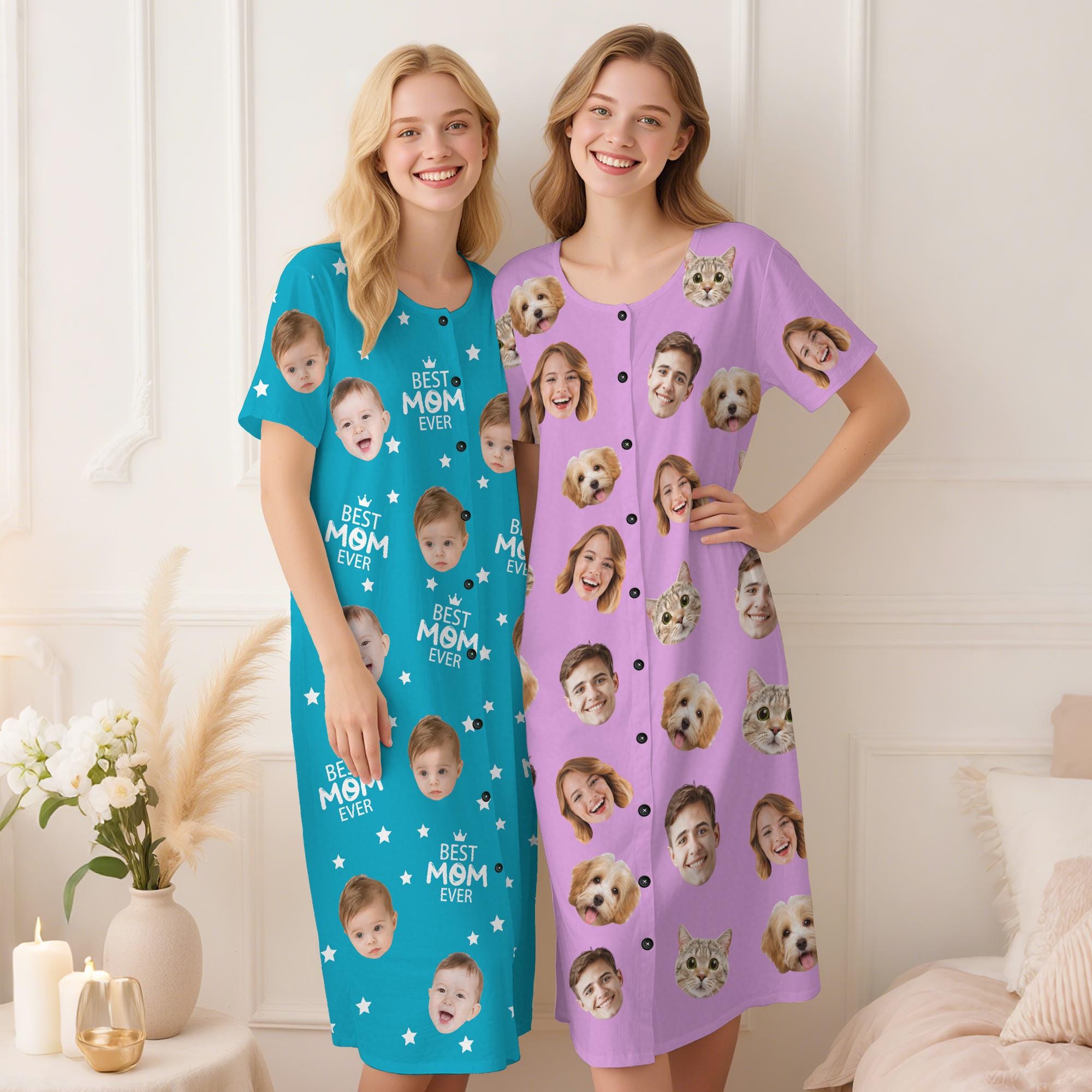 white christmas dresses Women's Christmas Lights Pyjamas main image 1