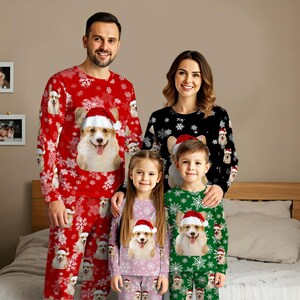 Custom Face Pajama Set: Personalized Photo Matching Family Pajamas