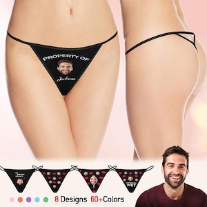 Personalized Photo Thong: Custom Face Underwear, Bachelorette Gift