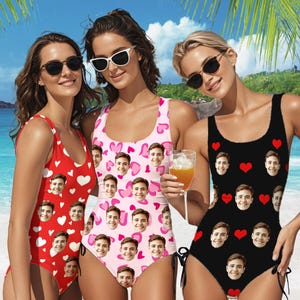 Personalized Face Swimsuit: Custom Bachelorette Party One Piece
