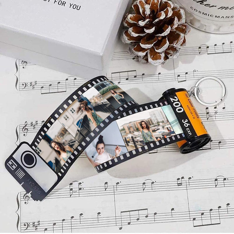 Personalized Photo Film Camera Roll Keychain Album Custom Etsy