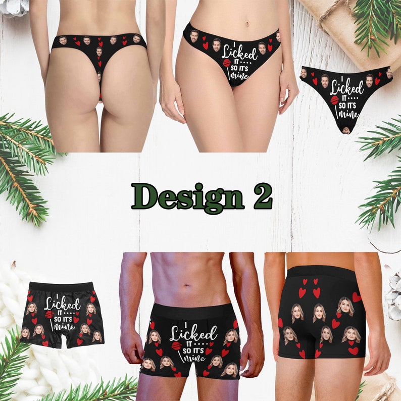 Custom Face Briefs, Custom Photo On Underwear For Women Men, Custom Thong With Name, Custom Thong Underwear, Valentines Gift / Wedding Gift image 5