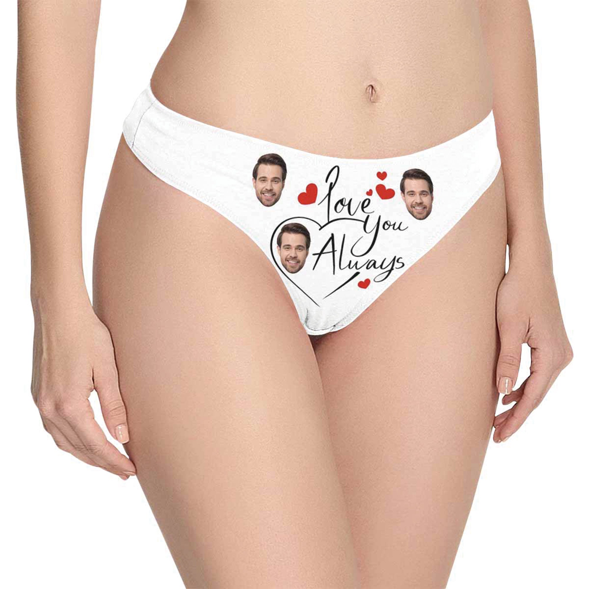 put face on underwear