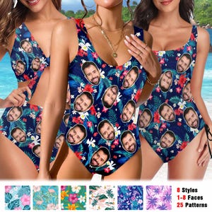 Custom Face Swimsuit: Personalized Photo One-Piece, Bachelorette Gift