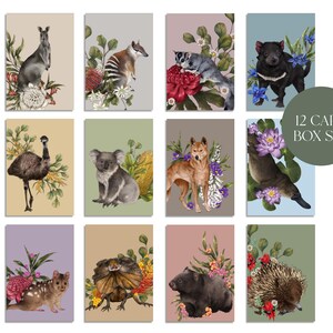 12 Card Box Set - Australian Native Animals