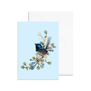 A6 Superb Fairy Wren Card