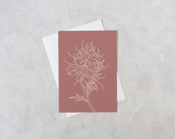 A6 Grevillea Card