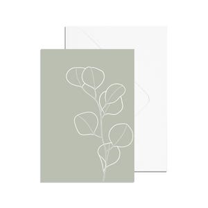 A6 Silver Dollar Eucalyptus Card