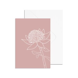 A6 Waratah Card