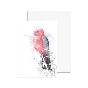 Tarjeta Galah A6 con acuarela