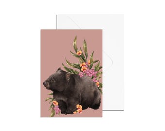 A6 Wombat Card