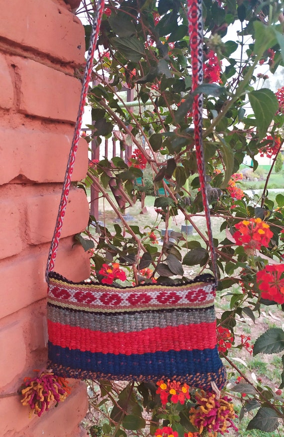 Peruvian frazada colorful Clutch/ Peruvian purse /