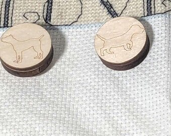 Dog Breed Magnetic Needle Minder Set, Cross Stitch Embroidery Tool