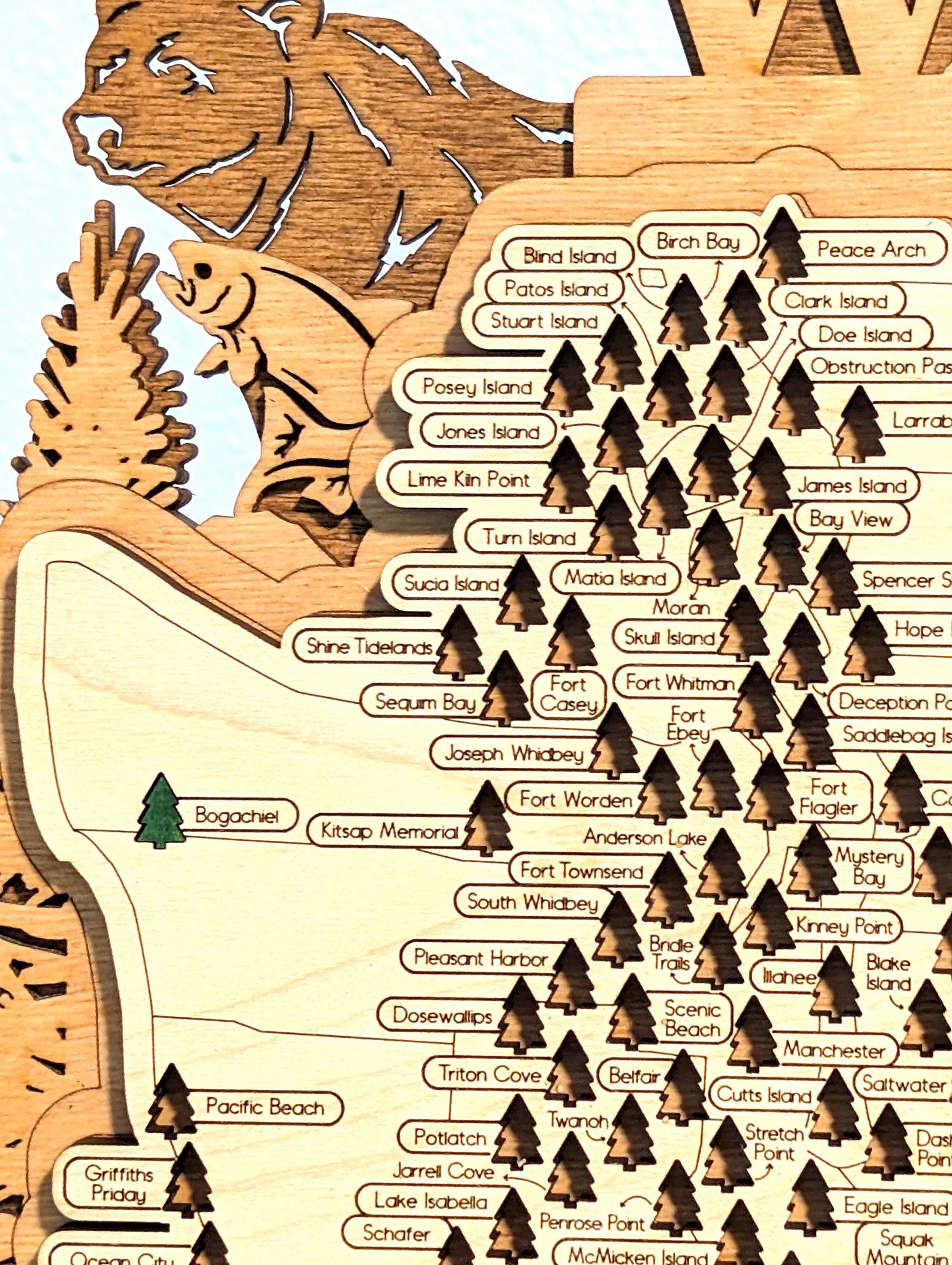 Washington State Parks Interactive Map, Tracking Travel, Outdoor ...