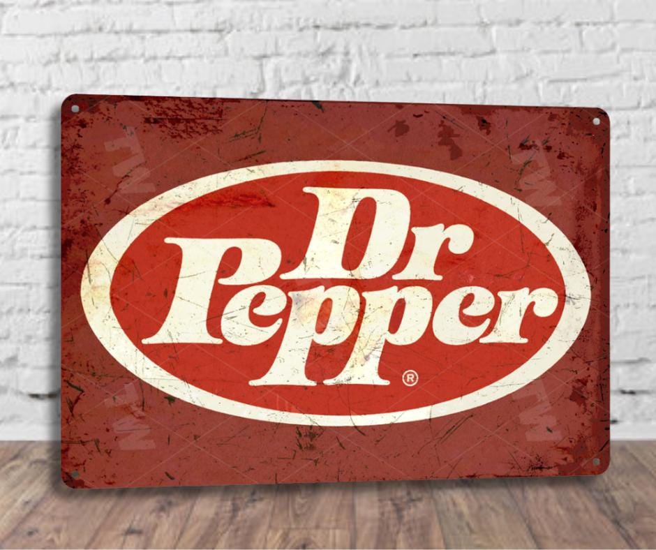 HAIMAX Dr Pepper Soda Pop Store Plaque en métal vintage Décoration