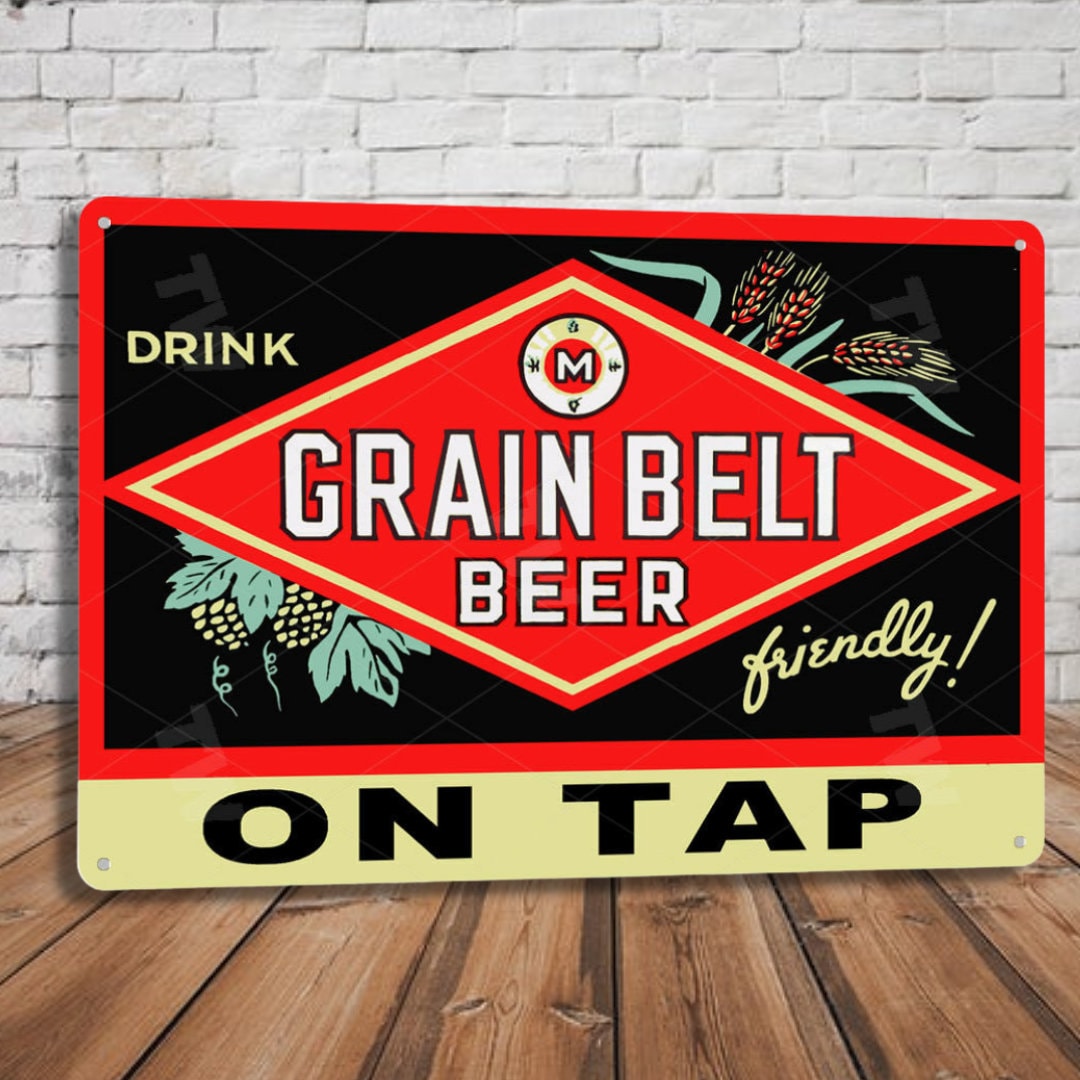 Vintage Beer Sign Metal Tin Sign Retro Bar Wall Decor Pub Sign Man Cave ...