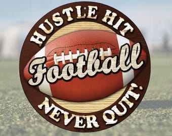 Football Sign Metal Tin Sign Funny Football Wall Decor Man Cave Decor Bar Wall Art Game Room Decor Sports Decor Football Lover Gift for Him