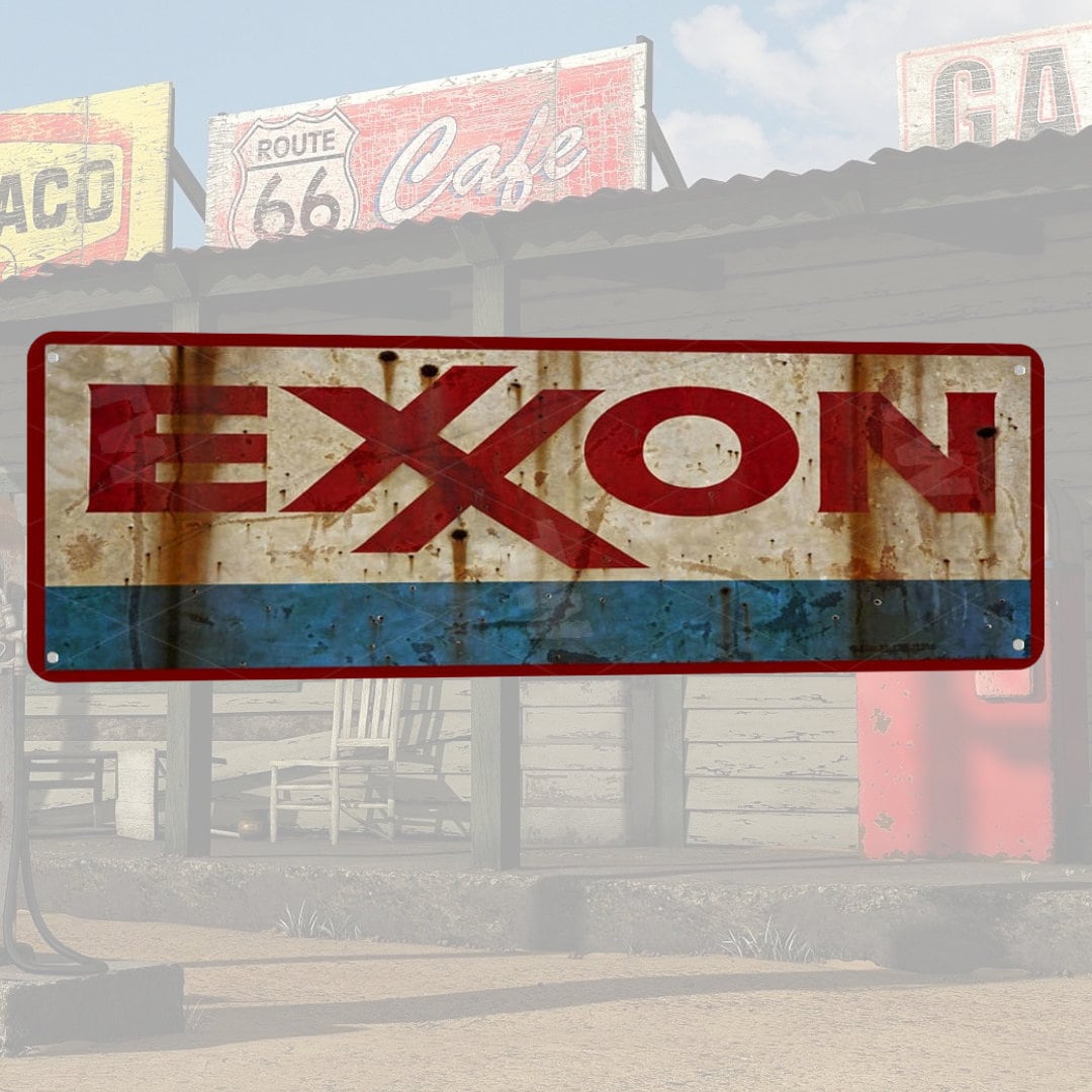 Exxon Sign - Etsy
