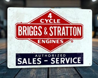 Gasoline Motor Tin Sign Retro Garage Decor for Men Wall Art Gift Mechanic Shop Decor Gas Station Sign Vintage Industrial Metal