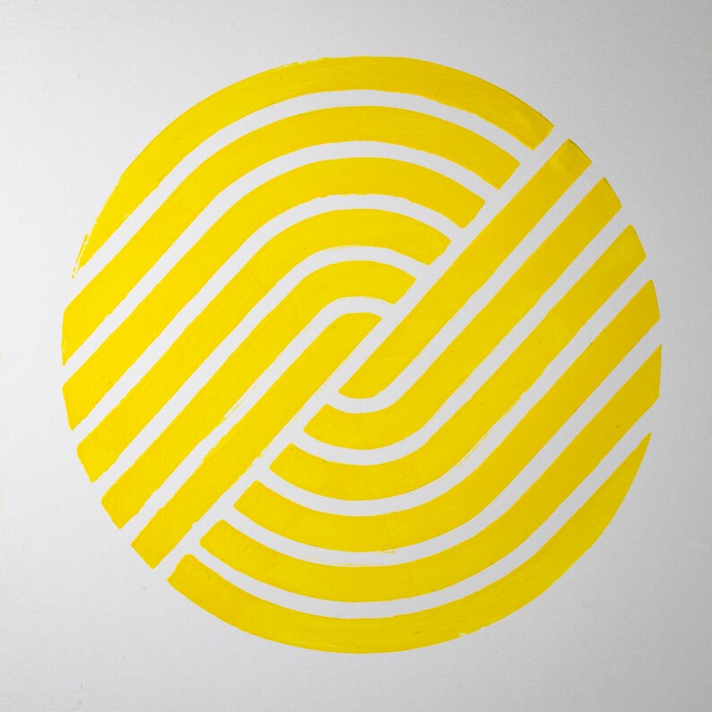 Abstract Crop Circle Stencil