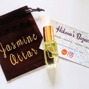 Jasmine Attar - Long lasting - 4ml roll on perfume - alcohol free