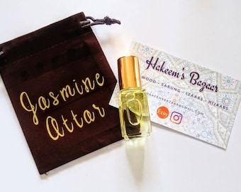 Jasmine Attar - Long lasting - 4ml roll on perfume - alcohol free