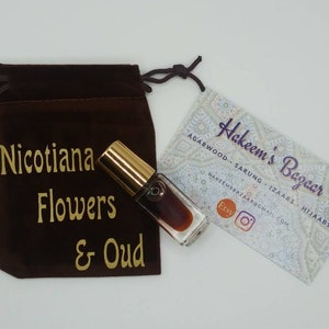 Nicotiana Flowers with Oudh & Musk - perfume - 4ml - alcohol free - roll on