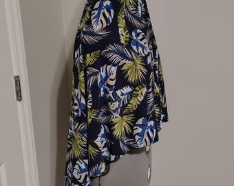 Pull on al amira one piece blue palm tree print