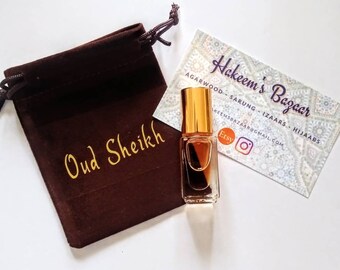 Oud Sheikh - 4ml roll on perfume - long lasting smell - sweet deep aroma for the mature man