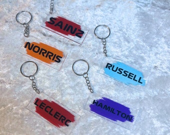 Formula 1 Driver Inspired Keyring