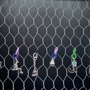 Halloween Charms with lobster clasp stitch markers