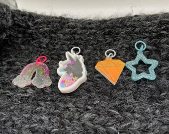 Mystical charms stitch markers with jump ring