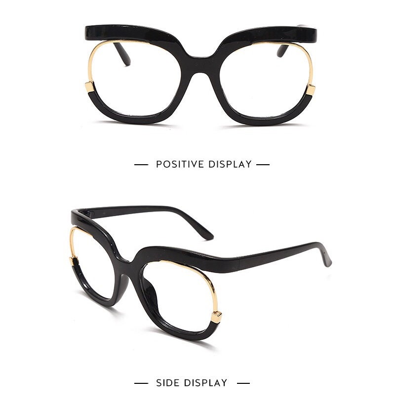Retro Clear Lens Fashion Eyeglasses Etsy