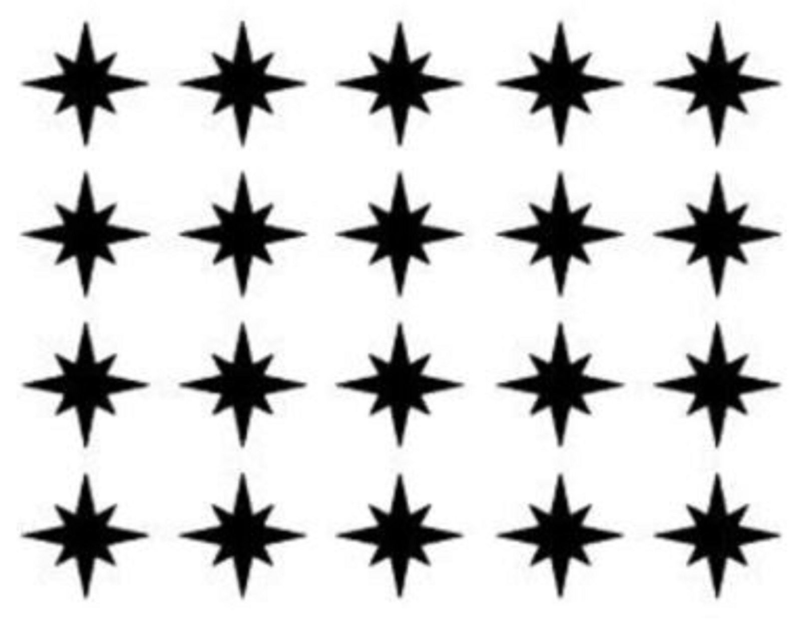 Set of 15 Star Stickers Decals , Vinyl Decal, Retro Starburst Decals - Etsy