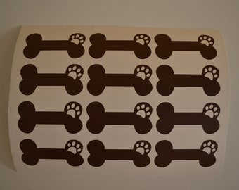 20 Dog bone decal sticker Home animal Animal stickers Pet stickers