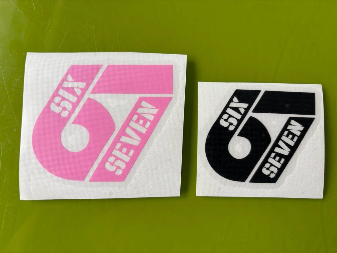 Modern 67 Vinyl Decal – Six Seven Logo Sticker for Car, Laptop, Window ...