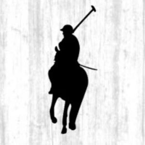Set of 12 Polo player decal, polo horse decal stickers