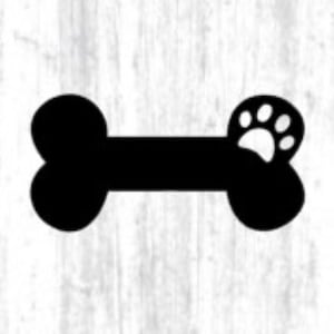 Set of 10 Dog bone decal sticker, Vinyl Decal, Home animal, Animal stickers, Pet stickers
